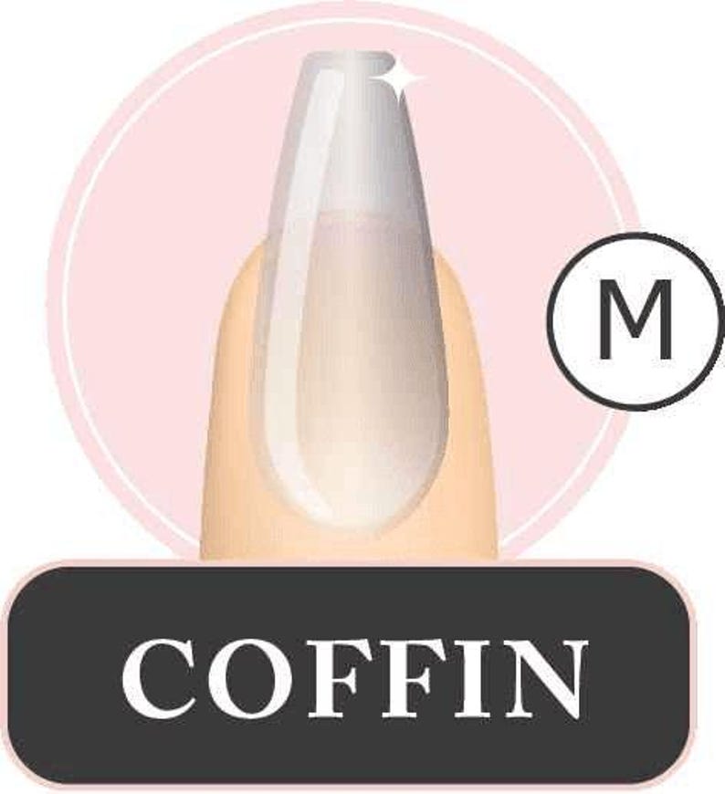 Full Coverage Soft Gel Tips- Coffin Medium - Luxie Nail