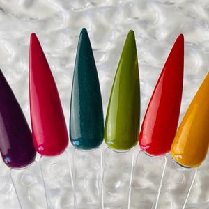 Fall 2023 Solids Collection Acrylic Nail Dip Powder