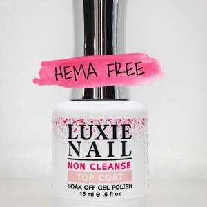 No Wipe Gel Top Coat 15ml - Luxie Nail