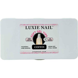 Full Coverage Soft Gel Tips- Coffin Short