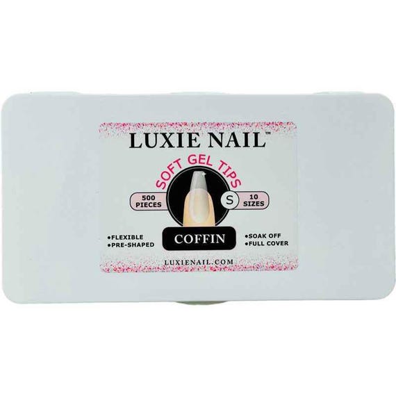 Full Coverage Soft Gel Tips- Coffin Short