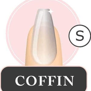 Full Coverage Soft Gel Tips- Coffin Short - Luxie Nail