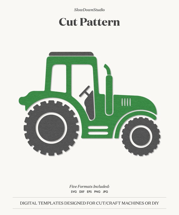 Download Farm Tractor Svg Cut Pattern Farm Cut File Tractor Clipart Etsy PSD Mockup Templates