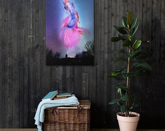 Fish In Space Canvas Print