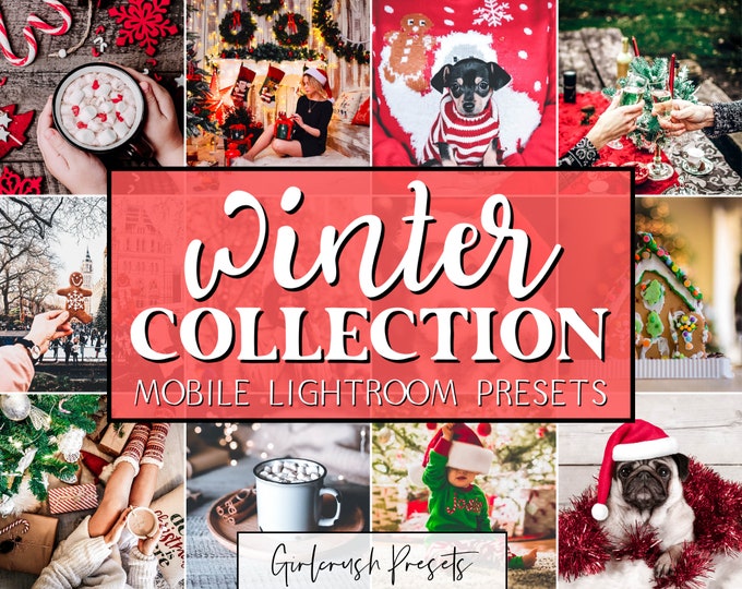 Featured listing image: WINTER COLLECTION - Lightroom Mobile Presets Photo Editing for Bloggers & Influencers