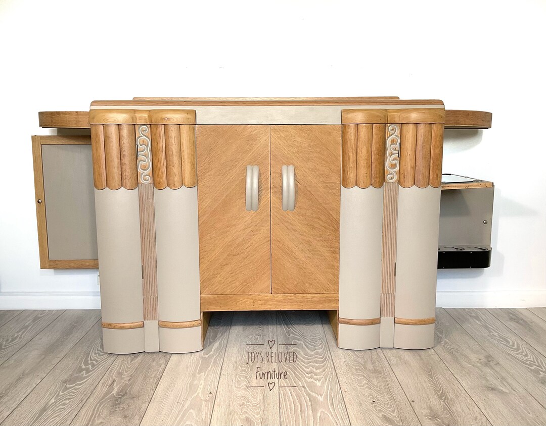 Beautility Oak Art Deco Sideboard Etsy