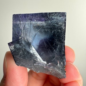 YGX Bismuthinite Cubic Fluorite ~ Blue purple ~ Fluorite Specimen