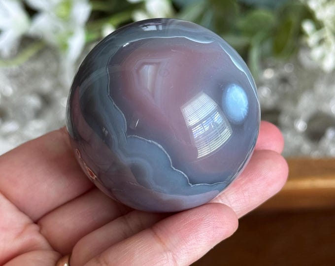 Mozambique Swazi Agate Sphere ~ High Quality