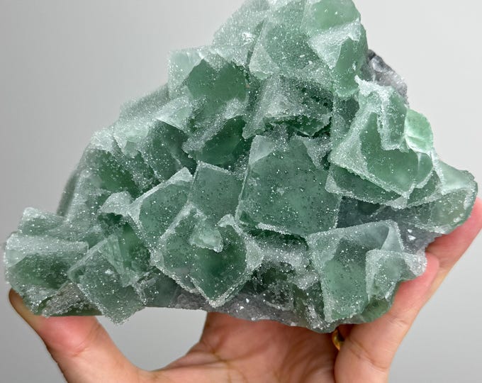 2 lb Green Cubic Sugar Fluorite ~ High Quality