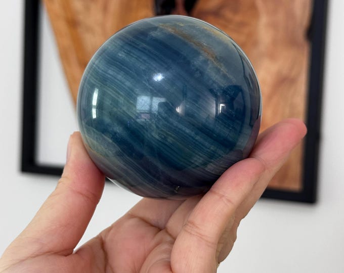 Argentina Blue Calcite Sphere ~ High Quality