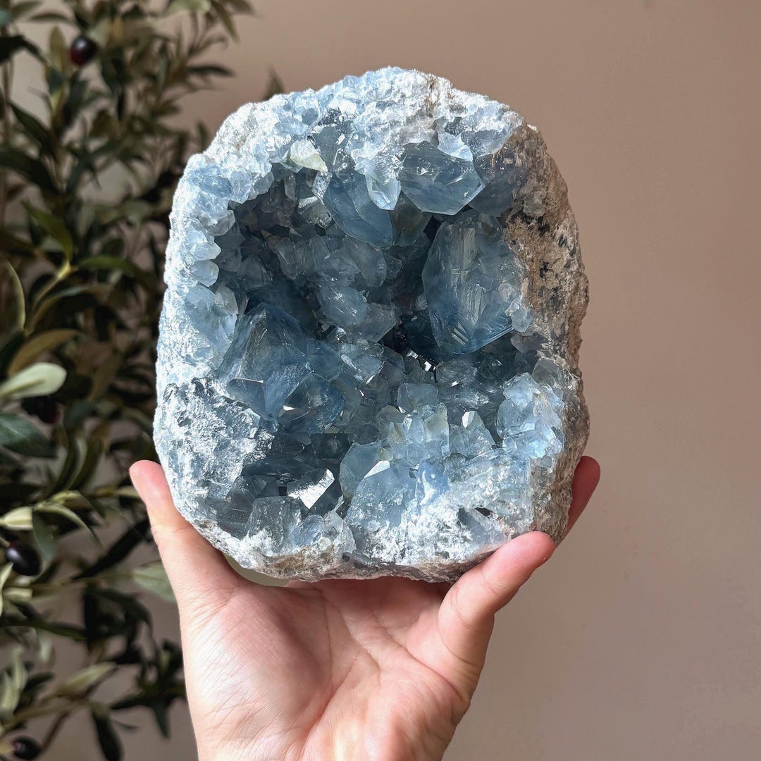 8.5 Lb Celestite Geode ~ High Quality ~ Madagascar - Etsy