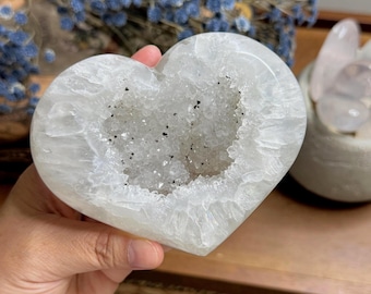 Druzy Quartz Heart ~ Brazil