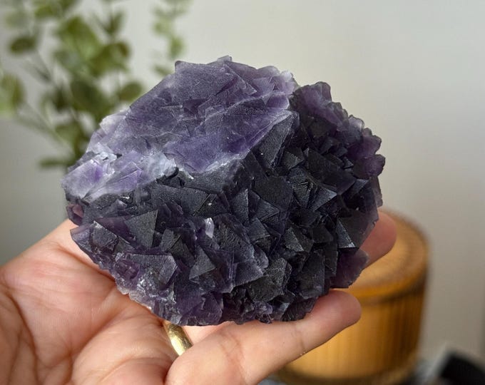 Dark Purple Fluorite Specimen