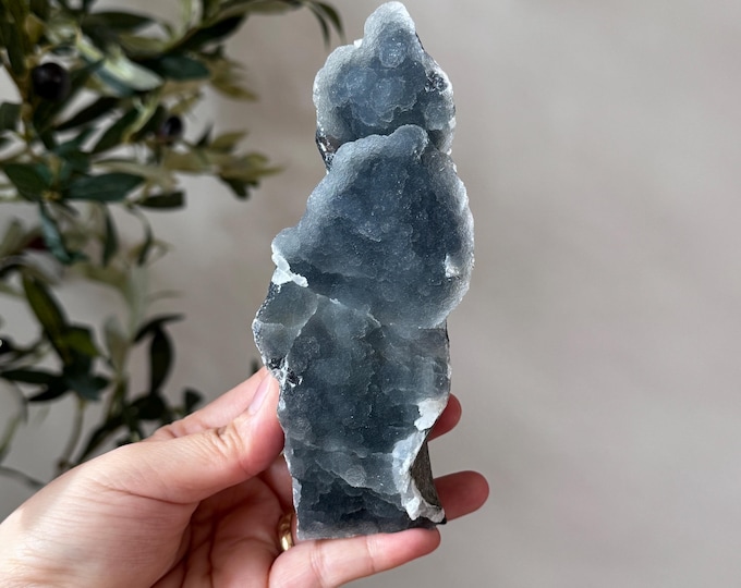 Blue-Gray Chalcedony Freeform ~ India
