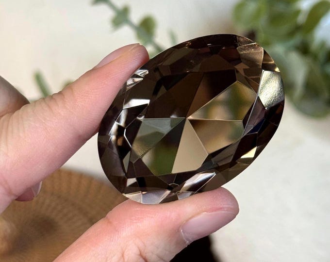 Faceted Smoky Quartz Gem ~ High Grade
