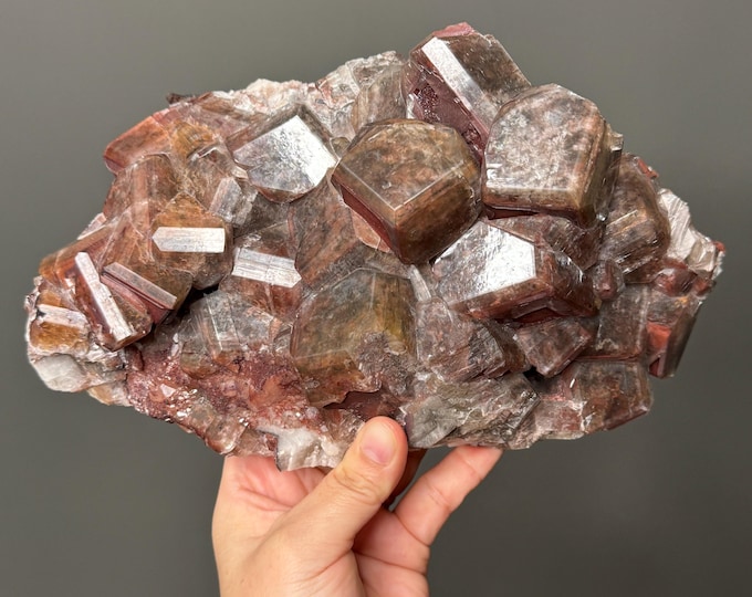 6.5 lb Cubic Red Hematite Calcite Specimen