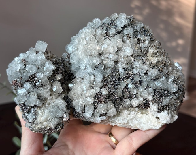 3.8 lb Chalcopyrite Calcite Specimen