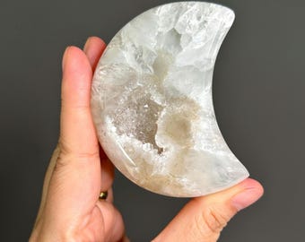 Druzy Agate Moon ~ Brazil