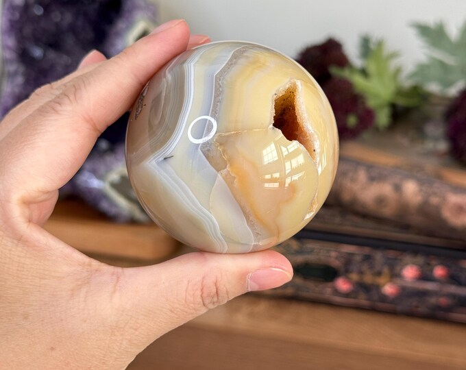 Druzy Agate Sphere ~ 64mm