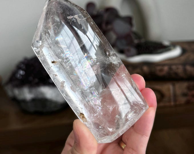 Brazilian Quartz Freeform ~ Meditation Stone