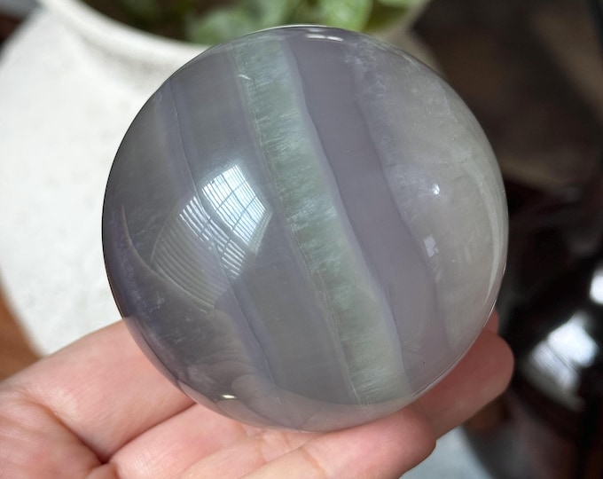 61mm Dreamy Yttrium Fluorite Sphere ~ High Quality