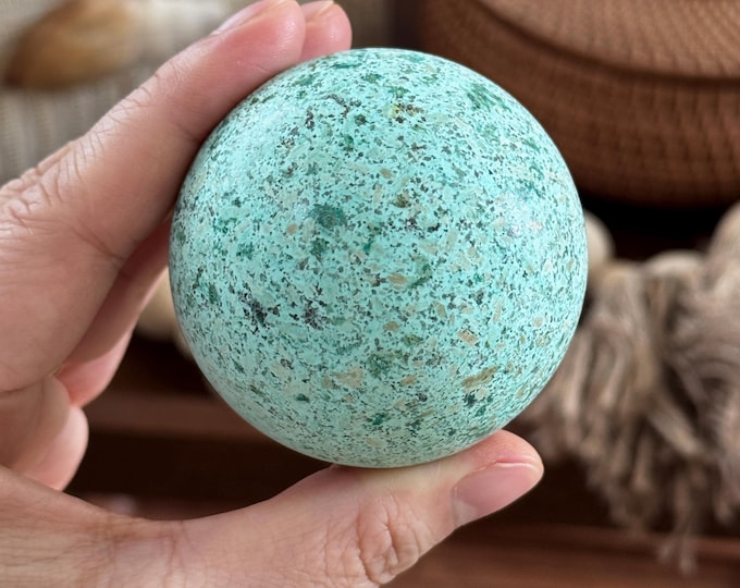 Peruvian Chrysocolla Sphere ~ 57mm