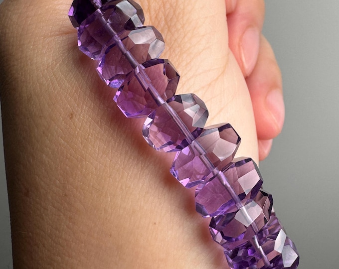 Faceted Amethyst Bracelet