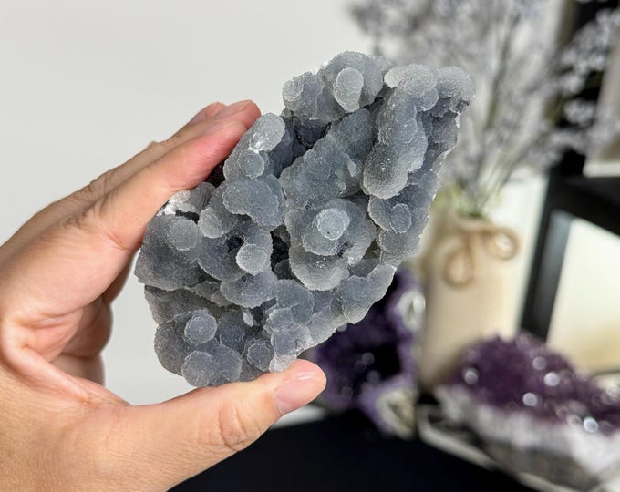 Botryodial Chalcedony Cluster ~ India