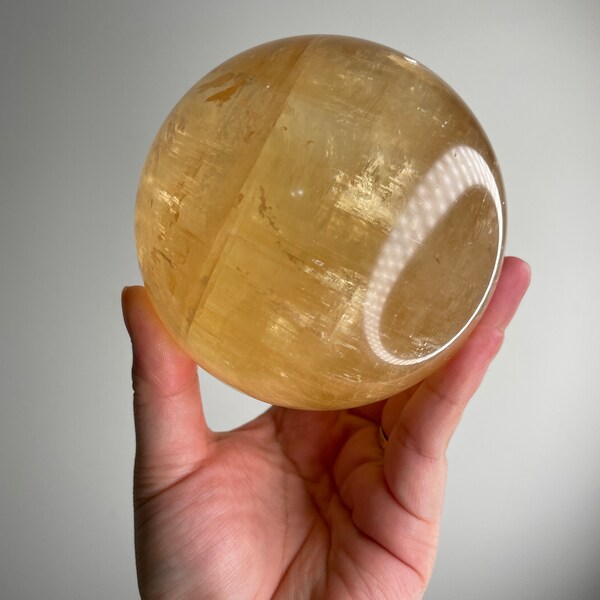 93mm Honey Calcite Sphere