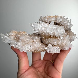 1.2 lb Flower Calcite Specimen ~ Icy and Sparkly ~ Calcite Crystal ~ Crystal Specimen