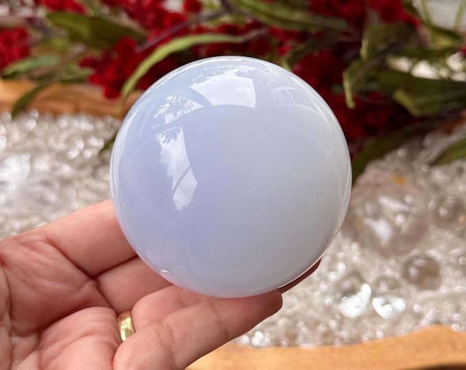 Blue Chalcedony Sphere ~ High Quality