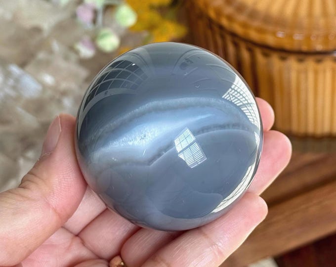 Gray Agate Sphere