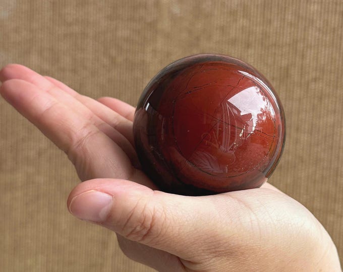 African Bloodstone Sphere ~ 64mm ~ Bloodstone Jasper