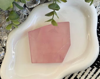 Madagascar Rose Quartz Freeform Slab