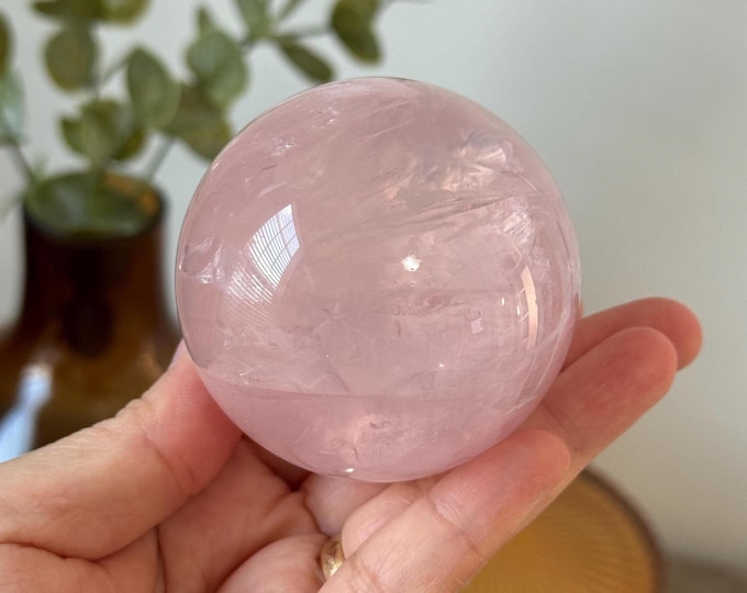 Star Rose Quartz Sphere ~ 60mm