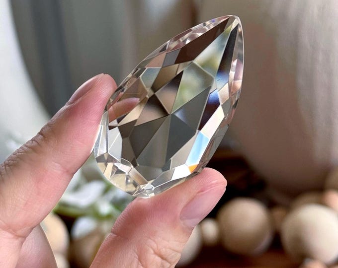 Faceted Clear Quartz Gem ~ High Grade