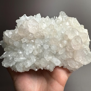1.7 lb Quartz Cluster with Calcite and Fluorite~ UV Reactive Specimen ~ Quartz Specimen ~ Quartz Cluster ~ Calcite Cluster ~ Quartz Crystal
