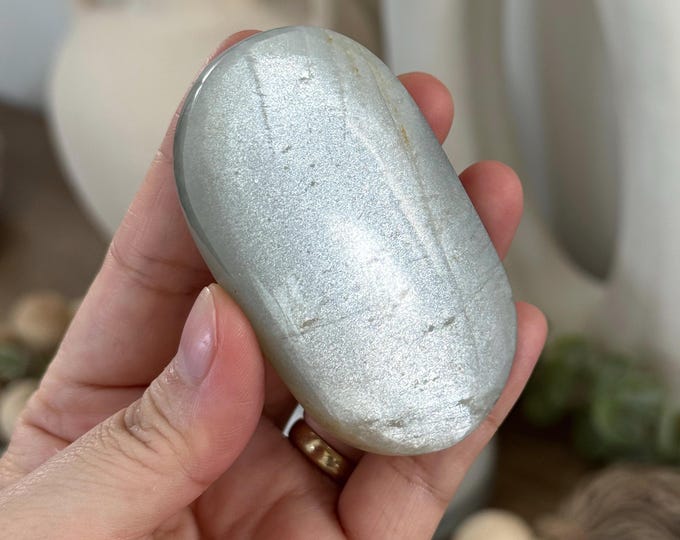 Sage Moonstone Palmstone ~ High Quality