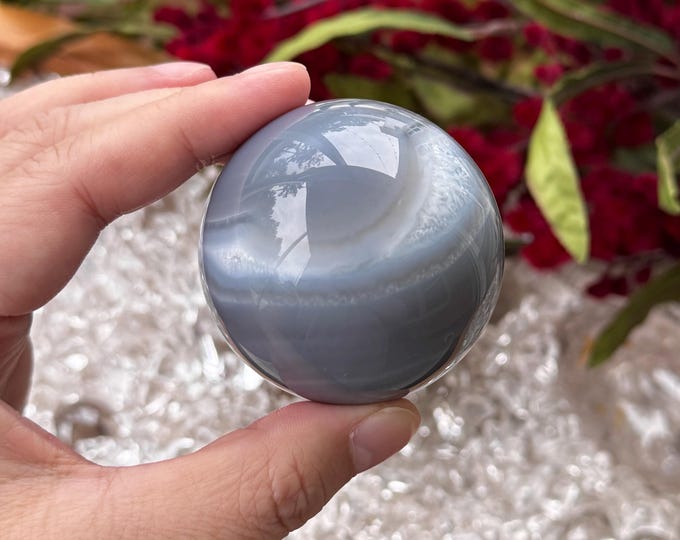 Gray Agate Sphere