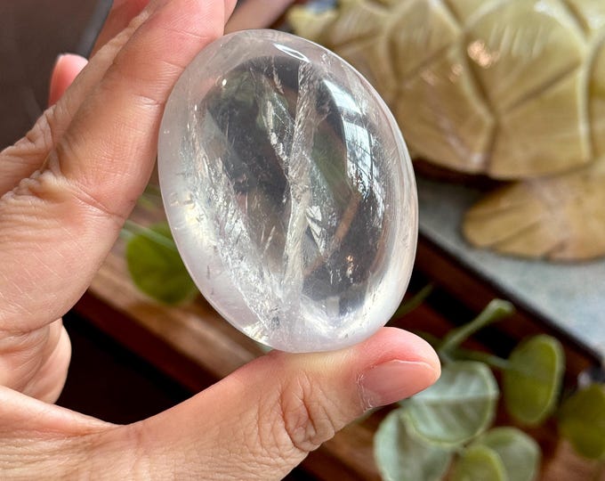 Girasol Quartz Palmstone ~ High-Quality