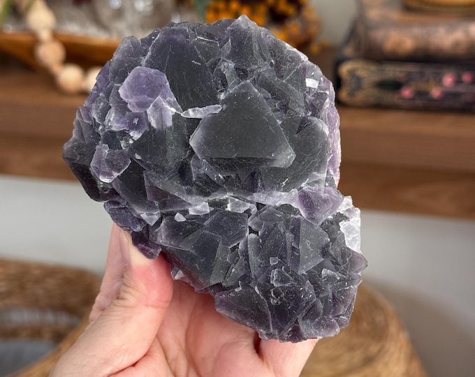 Dark Purple Fluorite Specimen ~ 1.2 lb