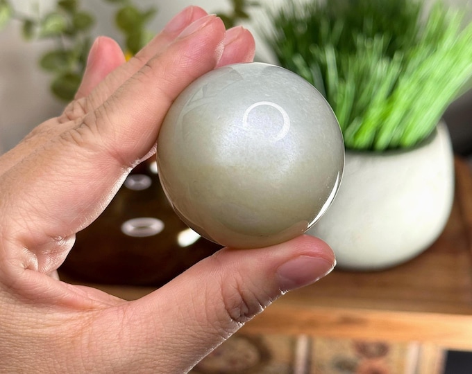 Sage Green Moonstone ~ 46mm
