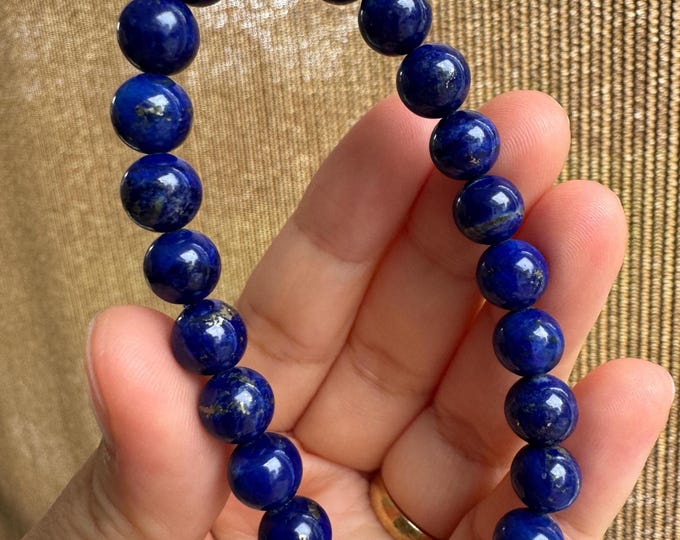 8mm Lapis Lazuli Bracelet ~ High Quality