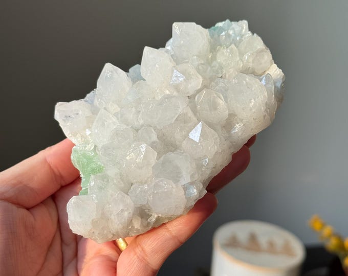 Quartz Cluster with Fluorite