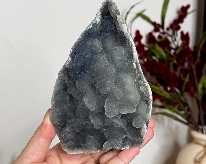 Blue-Gray Chalcedony Freeform ~ India