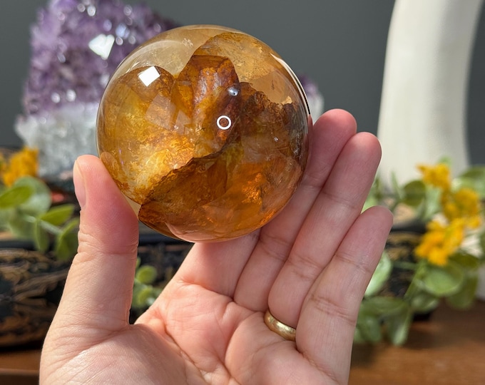 High Quality Golden Healer Quartz Sphere ~ Madagascar