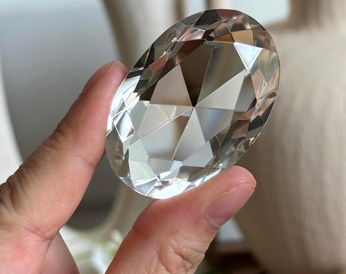 Faceted Clear Quartz Gem ~ High Grade