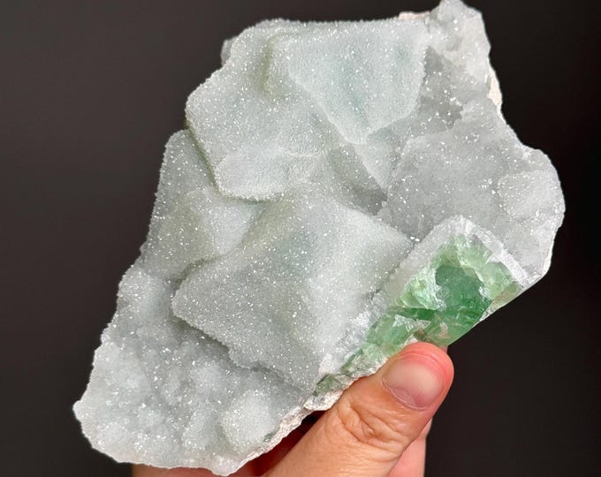 Green Druzy Fluorite Specimen ~  1.4 lb