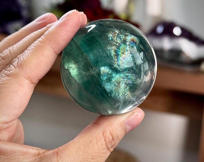 Gemmy Fluorite Sphere ~ High Quality