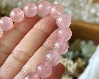 10mm Rose Quartz Bracelet